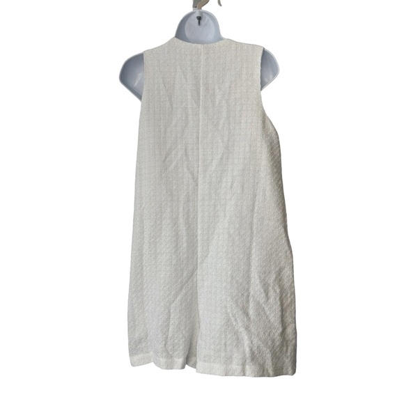 Tuckernuck NEW White Textured Tweed V Neck Myla Minimalist Romper - Picture 7 of 10